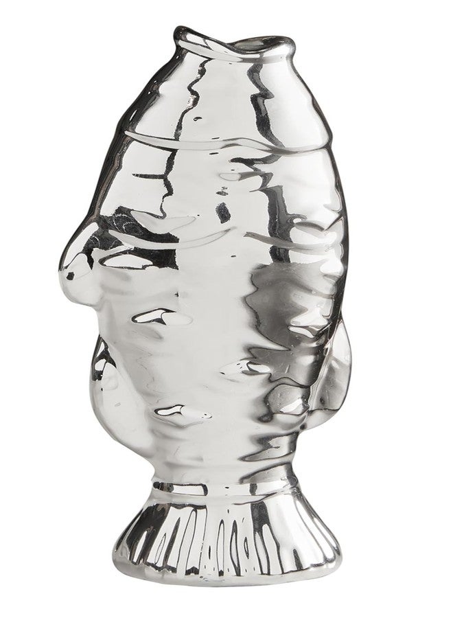 47th & Main Decorative Silver Dolomite Fish, 7" Tall - Image 1